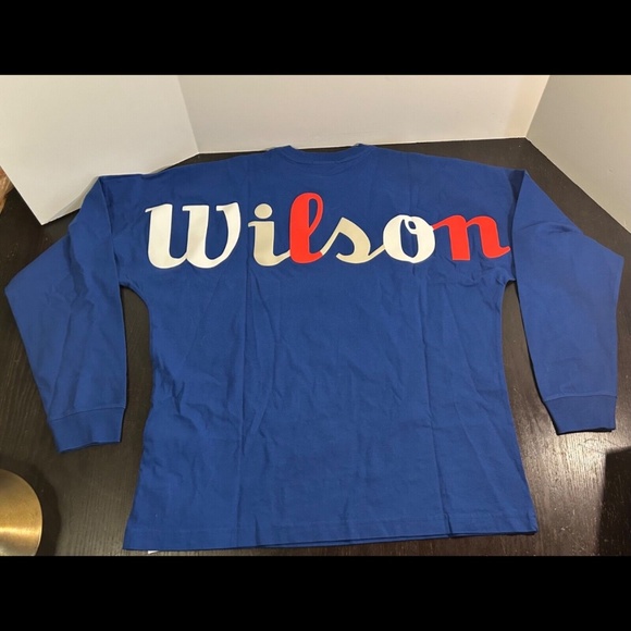 Kith x Wilson Ramble Tee Elite Long Sleeve Wison Graphic T-Shirt Size S - NWT - Picture 2 of 16